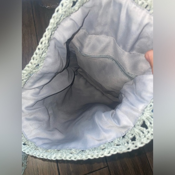 Woven backpack and pouch travel backpack boho beach bag vacation bag y2k bag - Picture 6 of 12